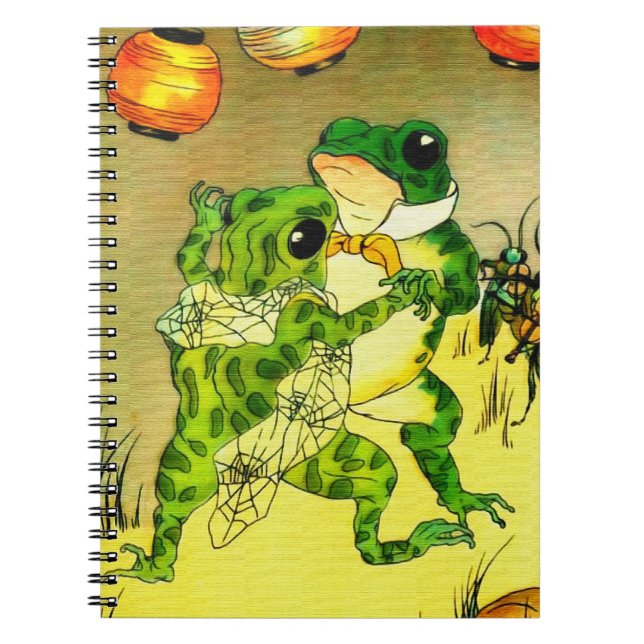 Caderno Espiral Sapos da dança (Frente)