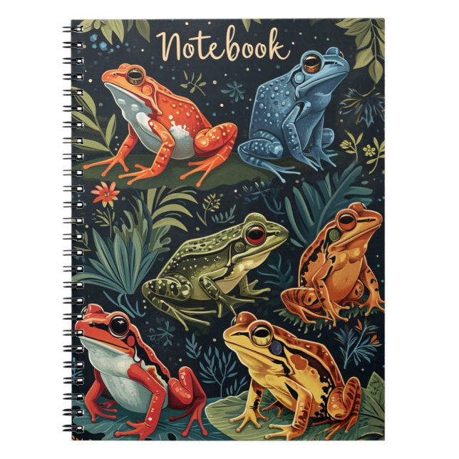 Caderno Espiral Sapos Vintage (Frente)