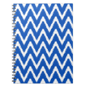 Caderno Espiral Sapphire Asian Moods Ikat Chevrons