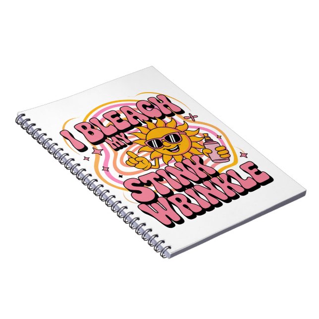 Caderno Espiral Sarcastic I Bleach My Stink Wrinkle Funny Gag Meme (Lado Direito)