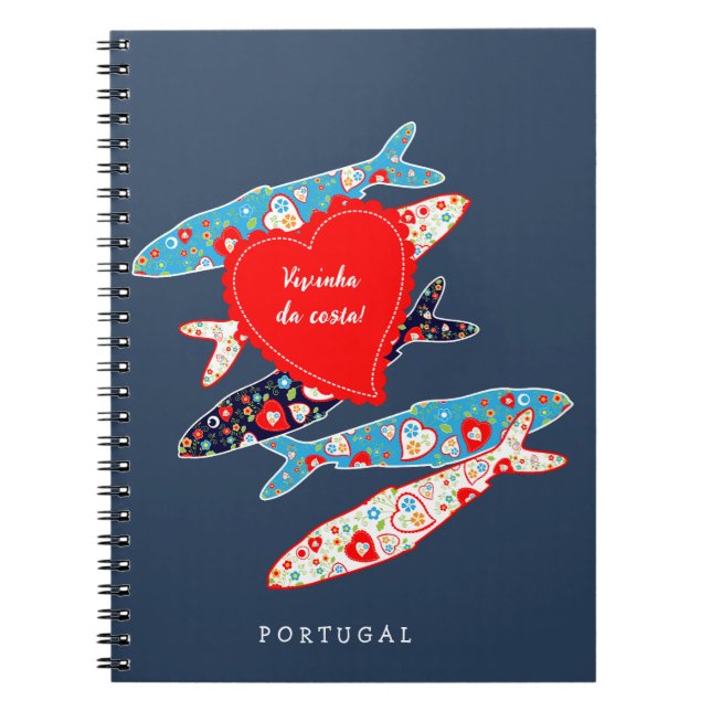 Caderno Espiral Sardinha portuguesa (Frente)
