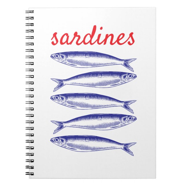 Caderno Espiral Sardinhas (Frente)