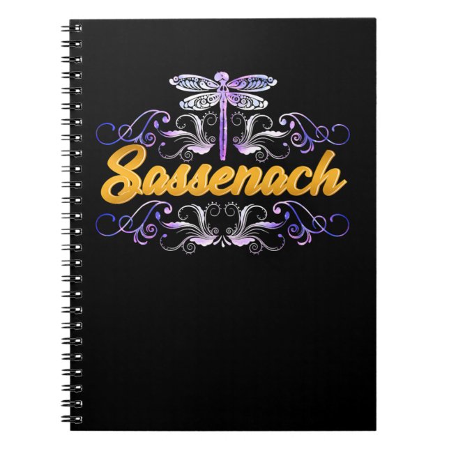 Caderno Espiral Sassenach Outlander Blue Dragonfly (Frente)
