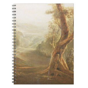 Caderno Espiral Satã que contempla Adam e véspera no paraíso, d