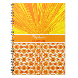 Caderno Espiral Satin Amarelo Caleidoscópio Meus Segredos Personal