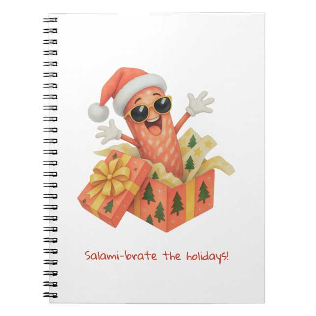 Caderno Espiral saúdam o Natal com salame! (Frente)