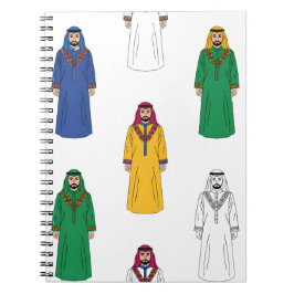 Caderno Espiral Saudi Heritage Men’s Thobe