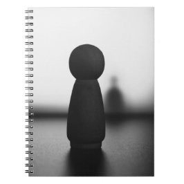 Caderno Espiral Schaduw van een mentale toestand.