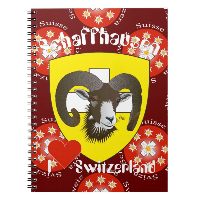Caderno Espiral Schaffhausen - Schweiz - Suisse - Notizhefte (Frente)