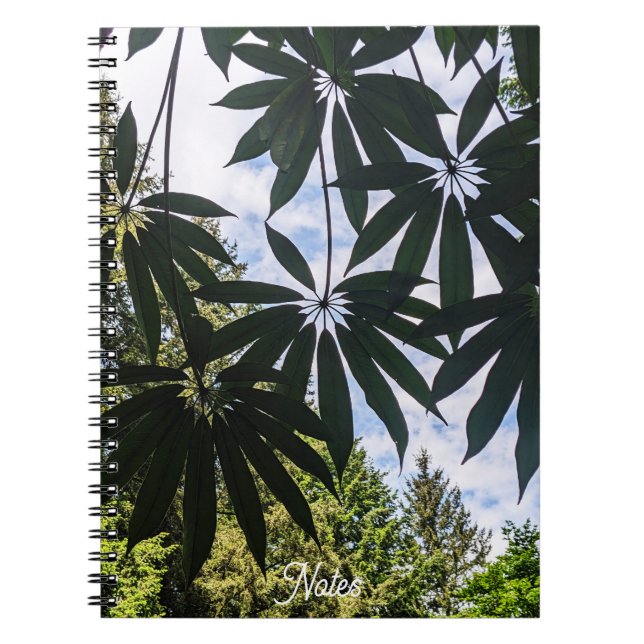Caderno Espiral Schefflera Plant Deixa Floral (Frente)