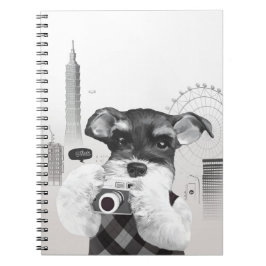 Caderno Espiral Schnauzer com câmera