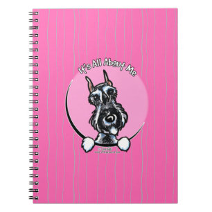 Caderno Espiral Schnauzer IAAM da pimenta de sal