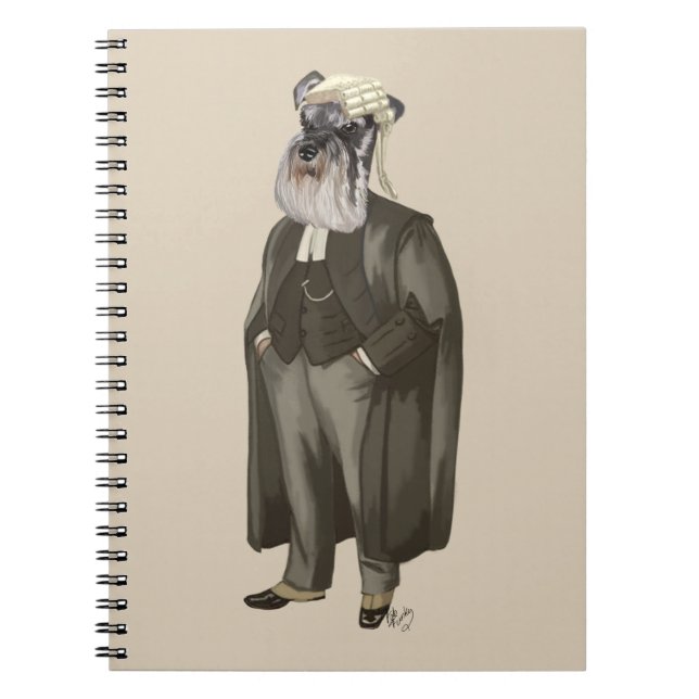Caderno Espiral Schnauzer Lawyer 2 (Frente)