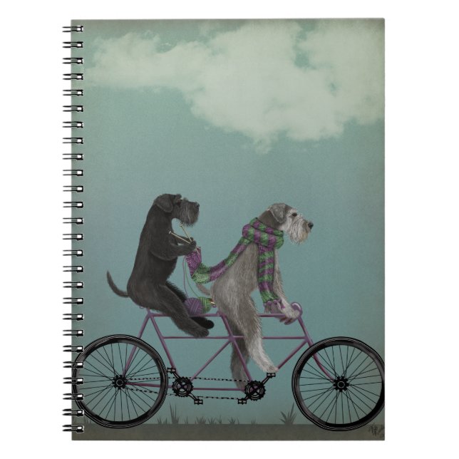 Caderno Espiral Schnauzer Tandem (Frente)