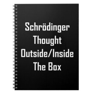 Caderno Espiral Schrodinger Pensou Fora Da Dentro Da Caixa