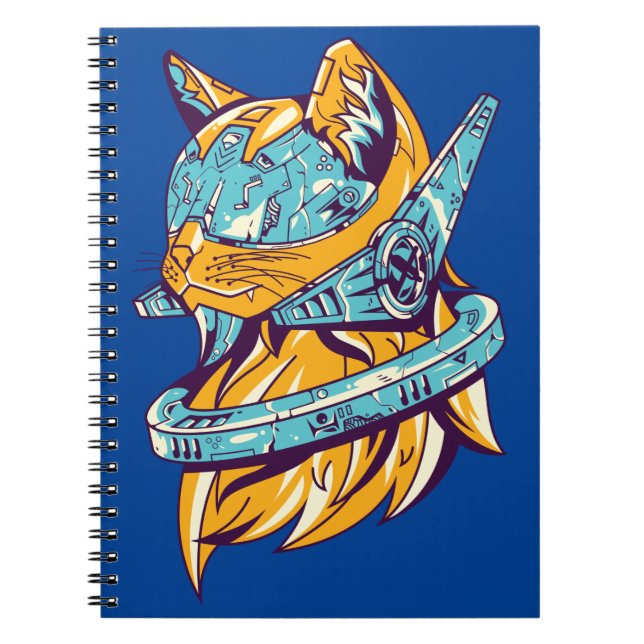 Caderno Espiral Sci-Fi-TechnoCat (Frente)