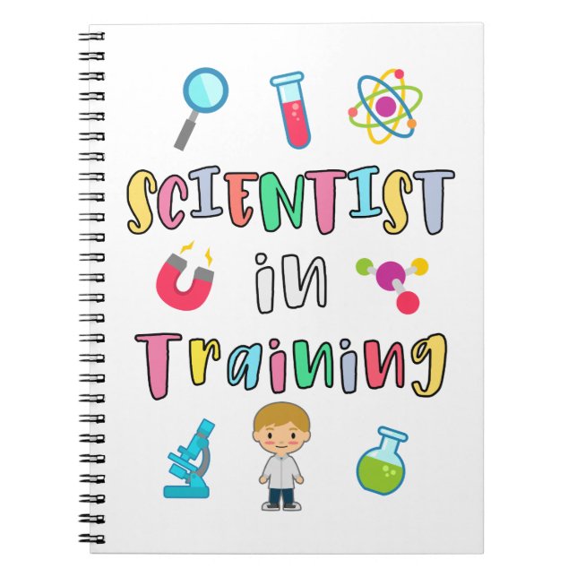 Caderno Espiral Scientist in Training for Young Scientists (Frente)