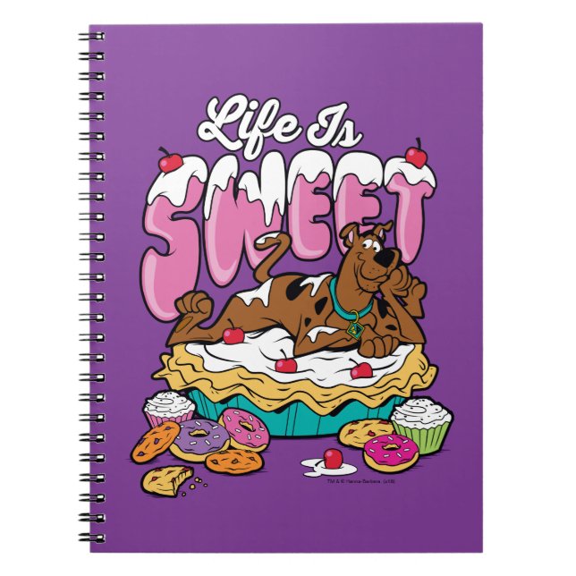 Caderno Espiral Scooby-Doo "A Vida É Doce" (Frente)