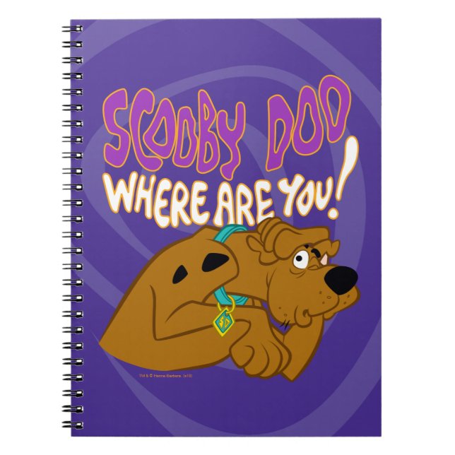 Caderno Espiral Scooby-Doo Assustado (Frente)
