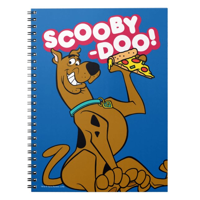 Caderno Espiral Scooby Doo Com Pizza Slice (Frente)