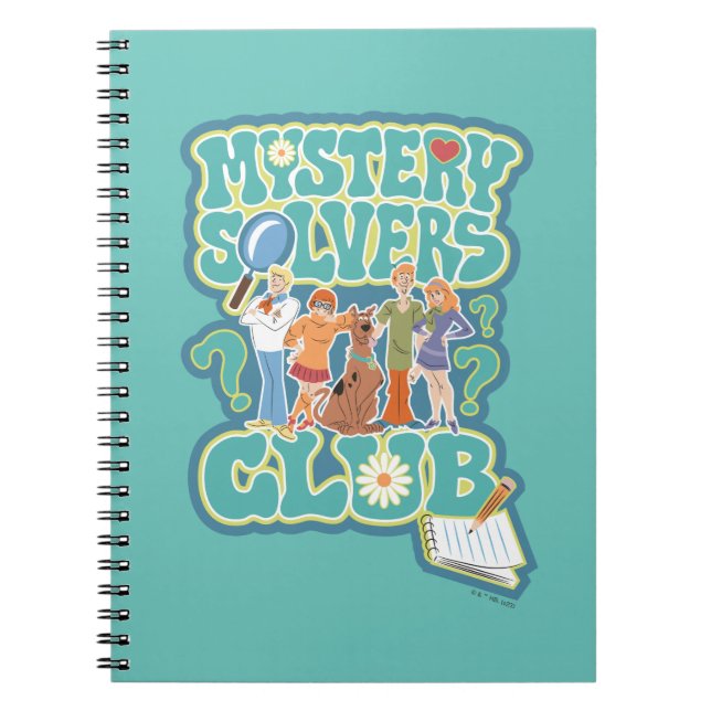 Caderno Espiral Scooby-Doo e a gangue "Mystery Solvers Club" (Frente)