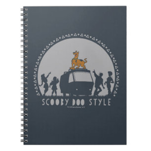 Caderno Espiral Scooby-Doo Estilo Tribal Van Silhueta
