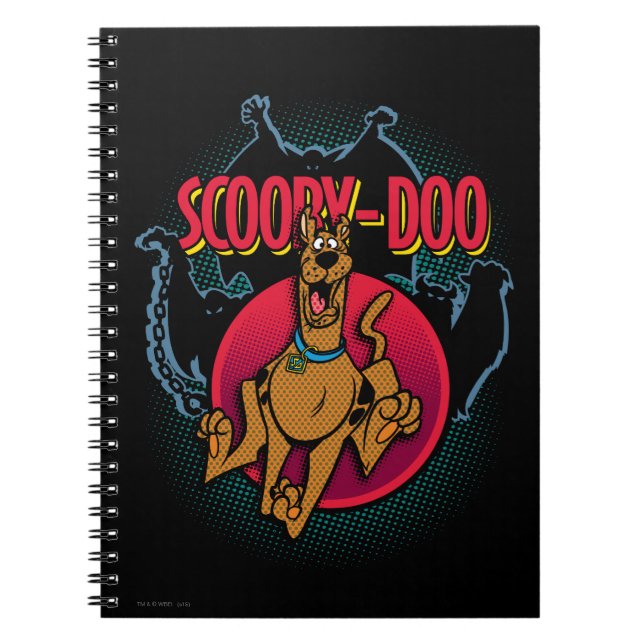 Caderno Espiral Scooby-Doo Executando a Partir do Gráfico de Fanta (Frente)