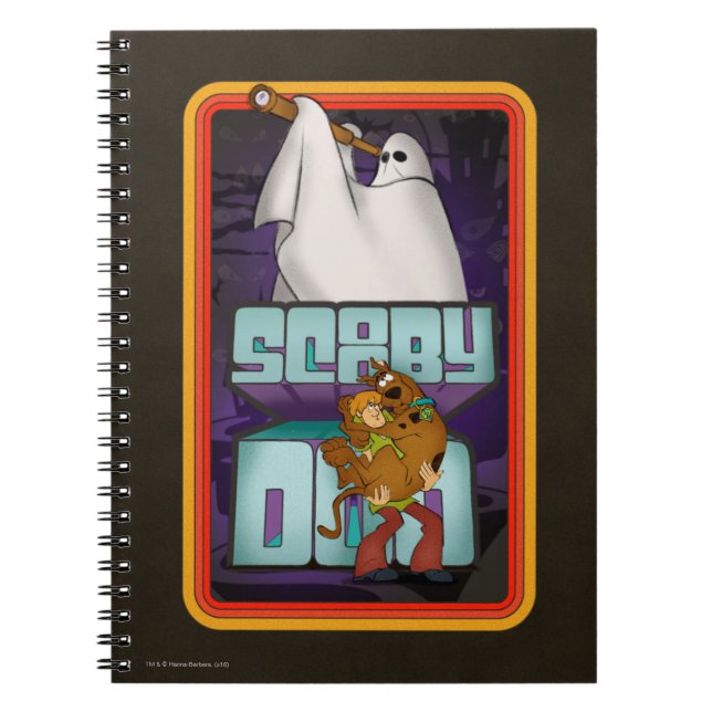 Caderno Espiral Scooby-Doo | Fantasma à procura de Shaggy & Scooby (Frente)