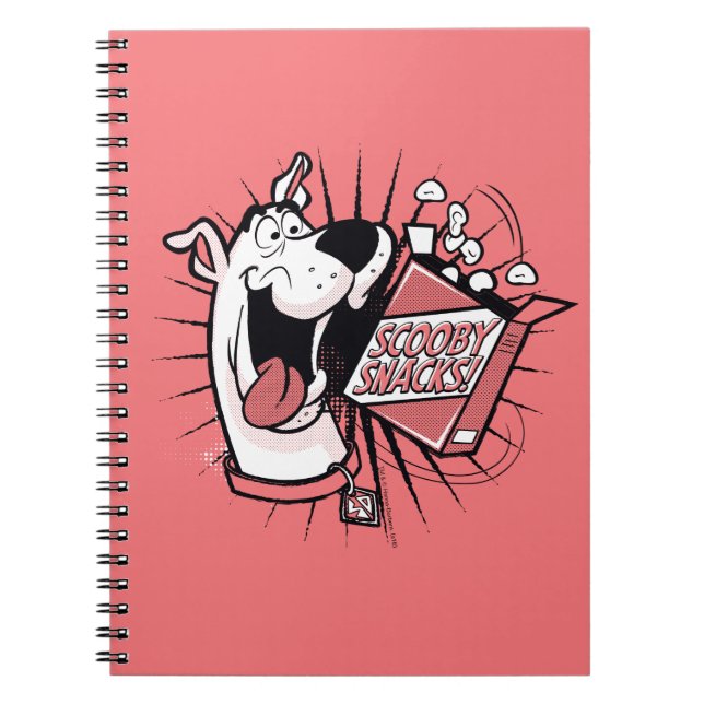 Caderno Espiral Scooby-Doo Halftone Scooby Snacks (Frente)