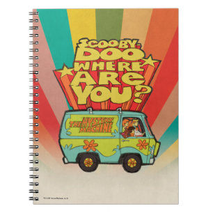 Caderno Espiral Scooby-Doo "Onde Você Está?" Cartoon Van Retro