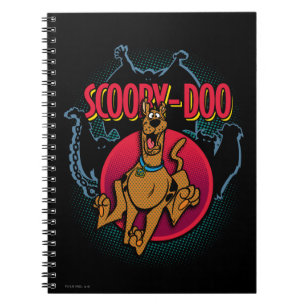 Caderno Espiral Scooby-Doo que funciona dos fantasmas gráficos