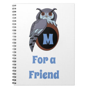 Caderno Espiral Scop Owl Monograma