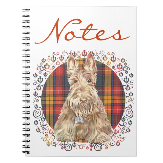 Caderno Espiral Scottie Buchanan Tartan (Frente)