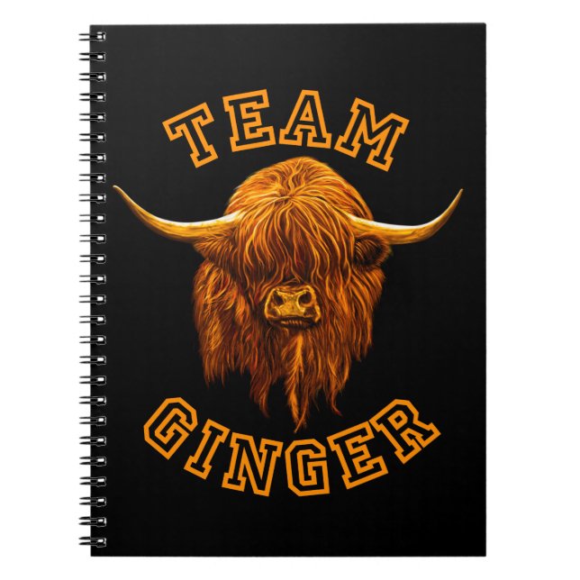 Caderno Espiral Scottish Highland Celebration Team Ginger (Frente)