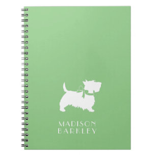 Caderno Espiral Scottish Terrier Scotty Dog Puppy Scottie Notebook