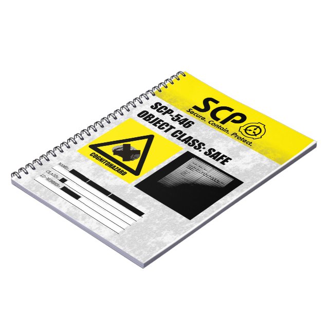 Caderno Espiral SCP - 546 A Notebook