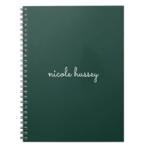 Script Verde Esmeralda | Na moda Monograma Moderno