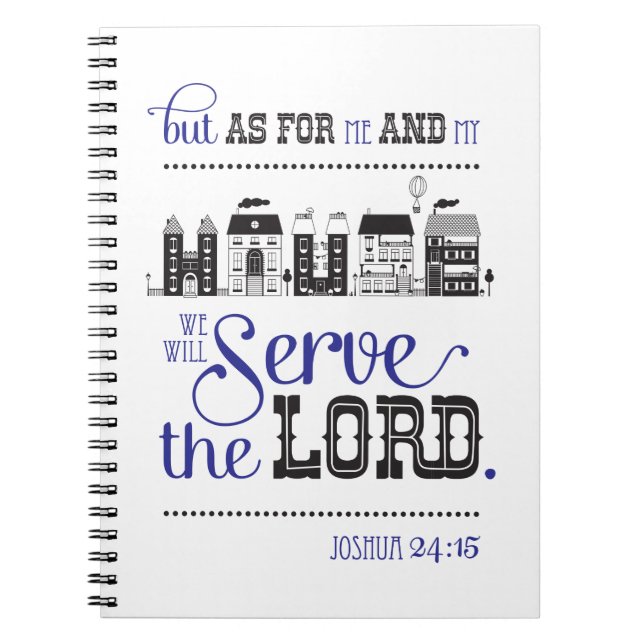Caderno Espiral Scripture Inspired Journal Bible Joshua 24 (Frente)