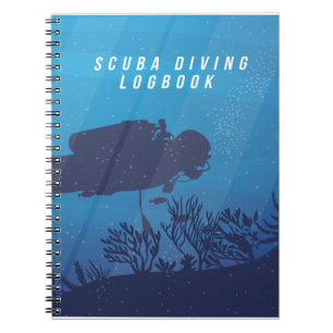 Caderno Espiral Scuba Tauchen Logbuch Tagebuch