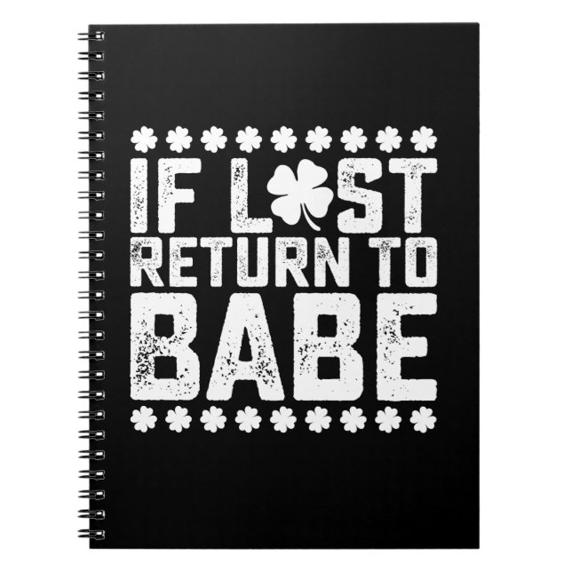 Caderno Espiral Se Perdido Devolver à Bela Eu Sou Casal Bela Combi (Frente)