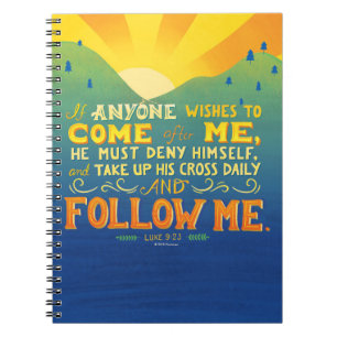 Caderno Espiral Se qualquer um deseja vir após mim