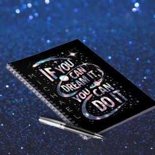 Caderno Espiral Se você pode sonhar com um notebook personalizado
