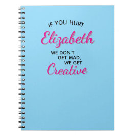 Caderno Espiral Se Você Se Machuca Nós Ficamos Criativos
