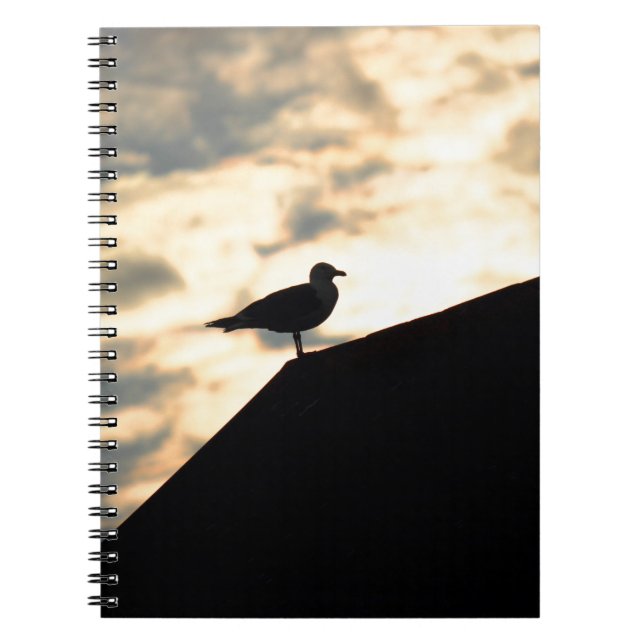 Caderno Espiral Sea Gull Sunset (Frente)