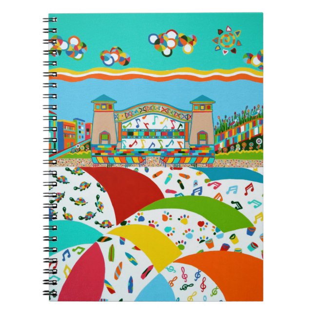 Caderno Espiral Sea Isle City, Notebook espiral de Nova Jersey (Frente)