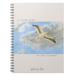 Caderno Espiral Seagull in the clouds