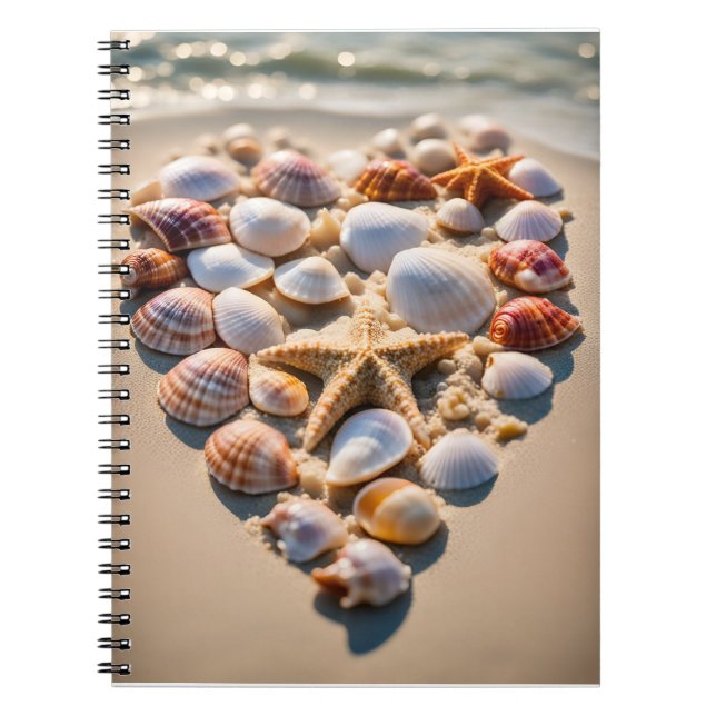 Caderno Espiral Seashell Heart (Frente)