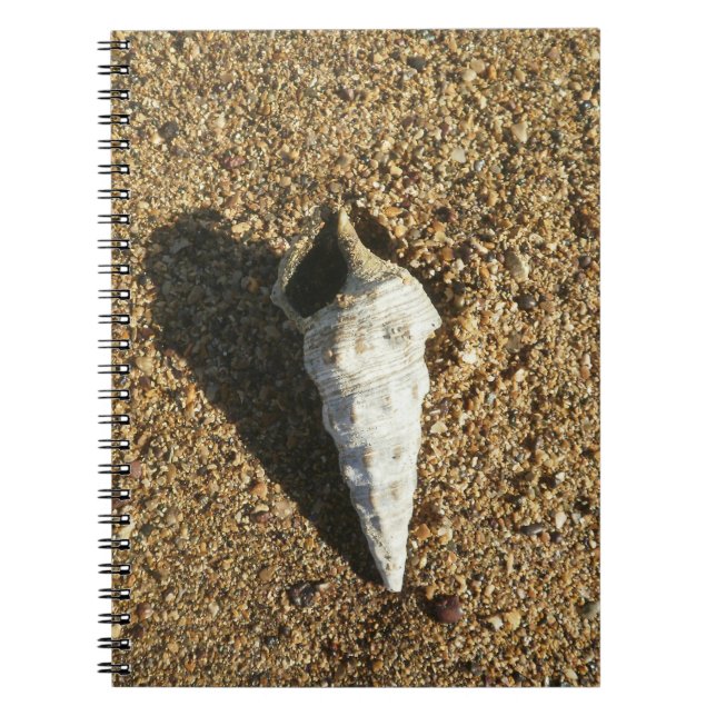 Caderno Espiral Seashell na praia (Frente)