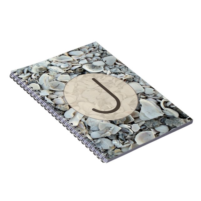 Caderno Espiral Seashell Notes Initial Design (Lado Direito)