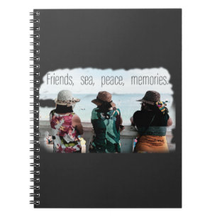 Caderno Espiral Seaside Friendship Memories